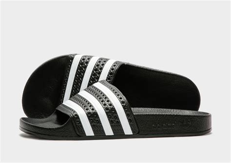 adidas originals adilette badslippers zwart/wit